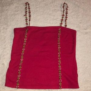 Pink tank; size medium